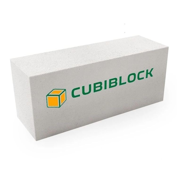 Газобетонный блок CUBIBLOCK D600 B3,5 F100 625х200х500 ровный