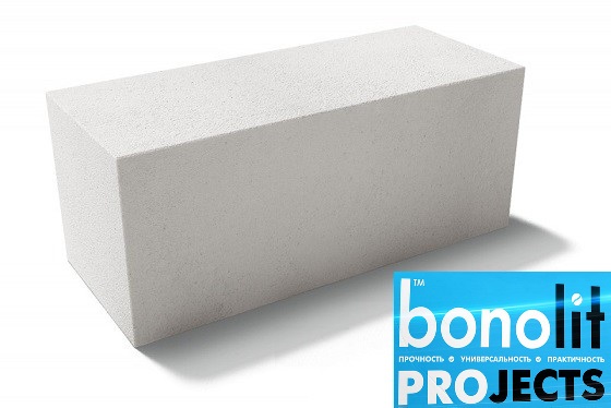 Газобетонные блоки Bonolit Projects (г.Электросталь) D400 B2,5 600х250х300